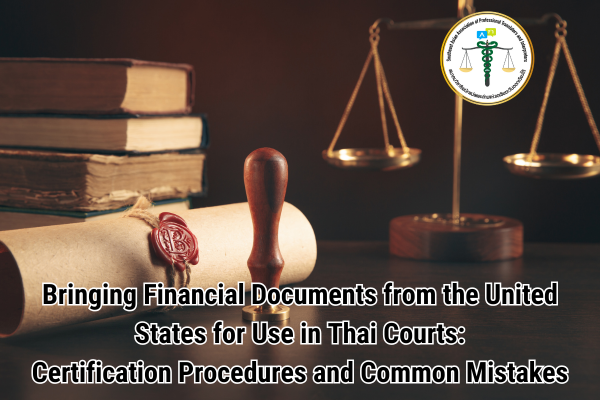 Bringing Financial Documents from the United States for Use in Thai Courts