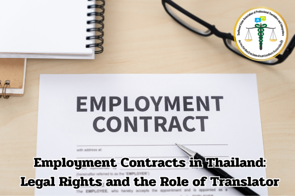 Employment Contracts in Thailand Legal Rights and the Role of Translator