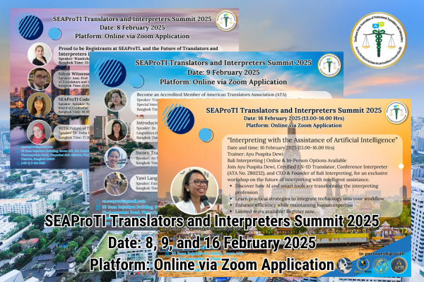 SEAProTI Translators and Interpreters Summit 2025