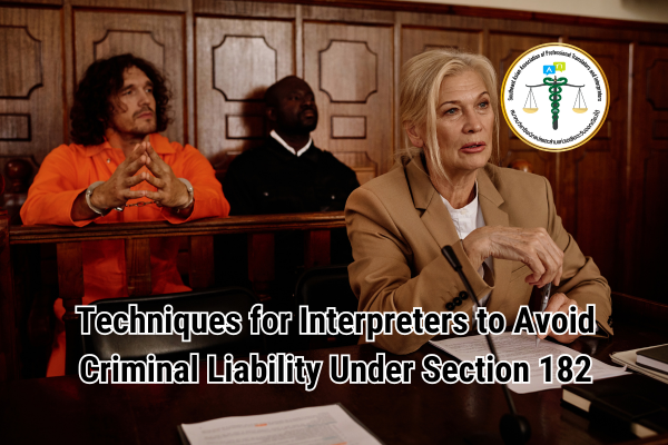 Techniques for Interpreters to Avoid Criminal Liability Under Section 182