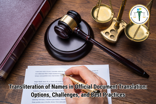 Transliteration of Names in Official Document Translation